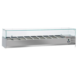 Kühlaufsatz 9x GN1/3 - 150 mm, mit Glas
