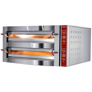 Elektro Ofen, 2 kammern, 2x 4 Pizzen Ø 350 mm