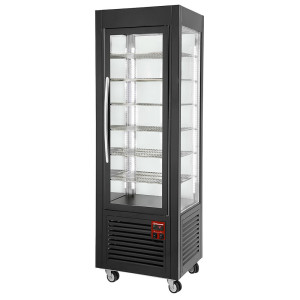 Vitrine 5 Ebenen 360 LT, Schwarz