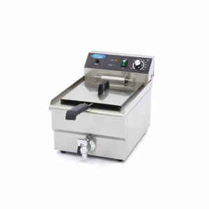 Gastro Fritteuse - 16 l - 1 Korb - mit Ablasshahn