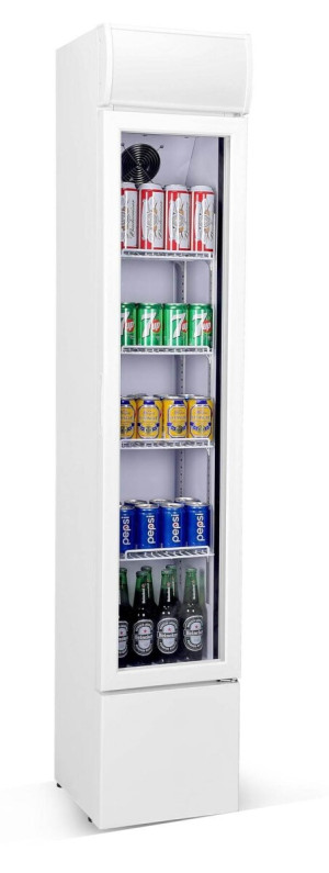 Kühlschrank Glastür Schmall