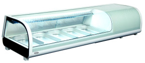 Sushi Vitrine / 52 Liter / 5  x  1/3 GN