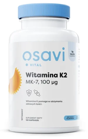 Osavi - Witamina K2 MK-7, 100 μg, 120 kapsułek miękkich