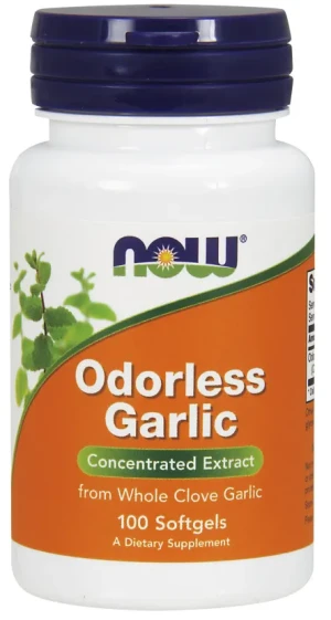 NOW Foods - Czosnek Bezzapachowy, Garlic, 100 kapsułek