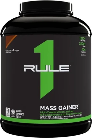Rule One - Mass Gainer, Czekoladowa Krówka, Proszek, 2600g