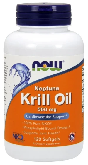 NOW Foods - Neptune Krill Oil, Olej z Kryla, 500mg, 120 kapsułek miękkich