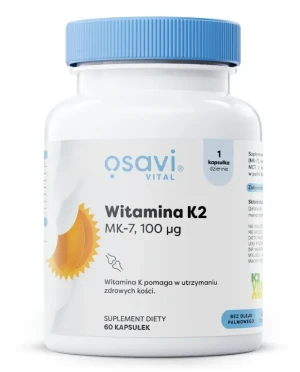 Osavi - Witamina K2 MK-7, 100 μg, 60 kapsułek miękkich