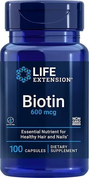 Life Extension - Biotyna, 600µg, 100 kapsułek
