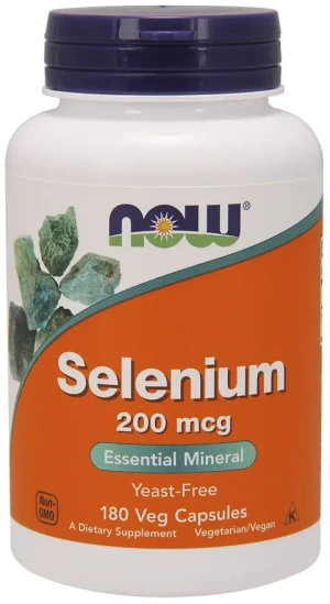 NOW Foods - Selen, 200 μg, 180 vkaps