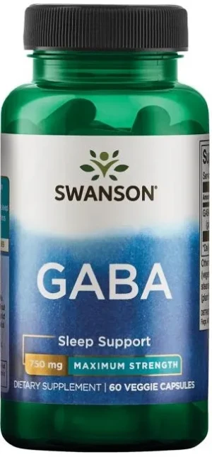 Swanson - GABA, 750mg, 60 vkaps