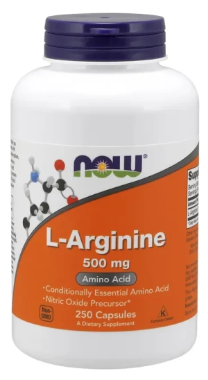 NOW Foods - L-Arginina, 500mg, 250 kapsułek