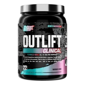 Nutrex - Przedtreningówka, OutLift Clinical, Miami Vice, Proszek, 628g