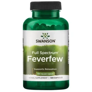 Swanson - Feverfew (Złocień Maruna), 380mg, 100 kapsułek