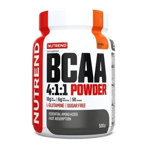 Nutrend - BCAA 4:1:1 Powder, Pomarańcza, Proszek, 500g