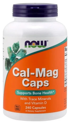 NOW Foods - Cal-Mag Caps, Zdrowe Kości, 240 kapsułek