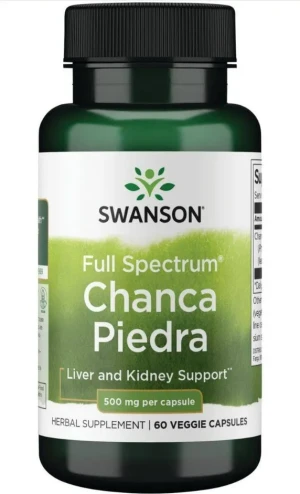 Swanson - Chanca Piedra Phyllanthus Niruri, 500mg, 60 vkaps