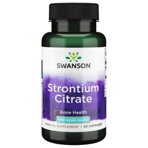 Swanson - Cytrynian Strontu, 340mg, 60 kapsułek