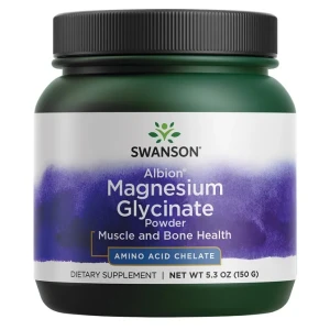 Swanson - Chelatowany Glicynian Magnezu, Proszek, 150g