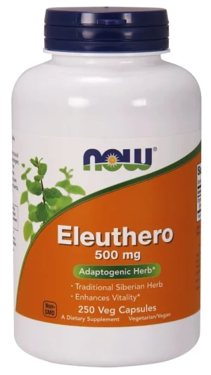 NOW Foods - Eleuthero, Żeń-Szeń Syberyjski, 500mg, 250 vkaps