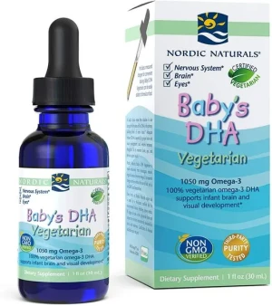 Nordic Naturals - Baby's DHA Vegetarian, 1050mg, Płyn, 30 ml