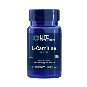 Life Extension - L-Karnityna, 500mg, 30 kapsułek roślinnych