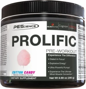 PEScience - Przedtreningówka Prolific, Lemoniada Malinowa, Proszek, 280g