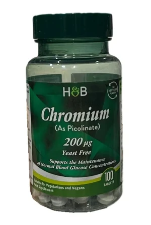 Holland & Barrett - Pikolinian Chromu 200µg, 100 tabletek