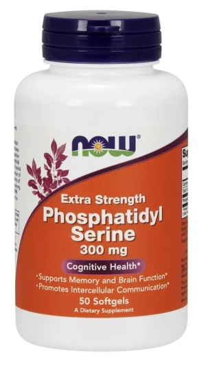 NOW Foods - Fosfatydyloseryna, 300mg, 50 kapsułek miękkich