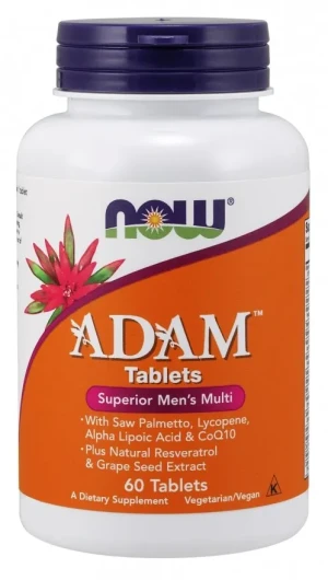 NOW Foods - ADAM Multiwitaminy dla Mężczyzn, 60 tabletek
