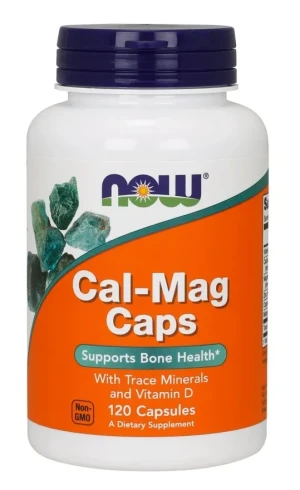 NOW Foods - Cal-Mag Caps, Zdrowe Kości, 120 kapsułek