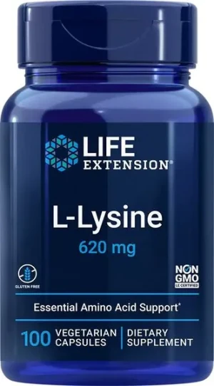 Life Extension - L-lizyna, 620 mg, 100 kapsułek roślinnych