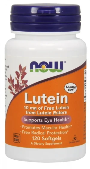 NOW Foods - Luteina, 10mg, 120 kapsułek miękkich