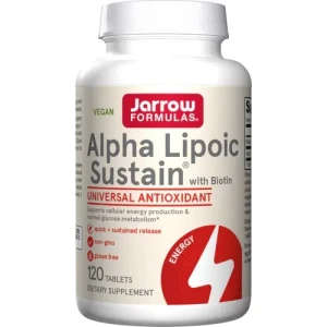 Jarrow Formulas - Alpha Lipoic Sustain, 300mg z Biotyną, 120 tabletek