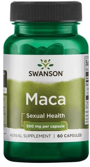 Swanson - Maca Extract, 500mg, 60 kapsułek