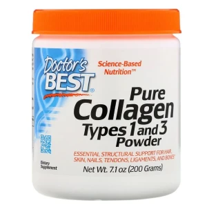Doctor's Best - Kolagen Typu 1 i 3, Proszek, 200g