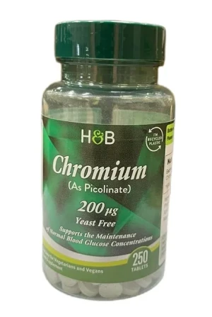 Holland & Barrett - Pikolinian Chromu, 200µg, 250 tabletek