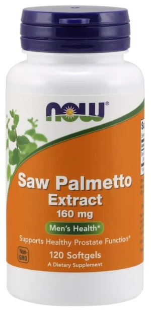 NOW Foods - Saw Palmetto, Palma Sabałowa, 160 mg, 120 kapsułek miękkich