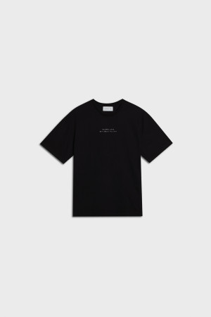 oversize t-shirt ALWAYS LATE BUT WORTH THE WAIT black - XS