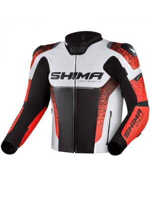 Kurtka motocyklowa Shima STR 2.0 czerwona-fluo + Gratisy