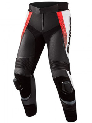 Spodnie motocyklowe Shima STR 2.0 czerwone-fluo + Gratisy
