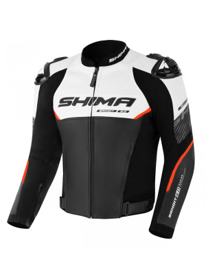 Kurtka motocyklowa skórzana Shima Bandit 2.0 czarno-czerwona + Gratisy
