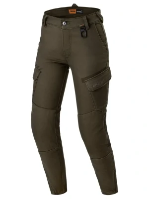 Jeansy motocyklowe damskie Shima Recon zielone + Gratisy