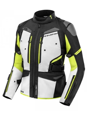 Kurtka motocyklowa damska tekstylna Shima Dune fluo-czarna