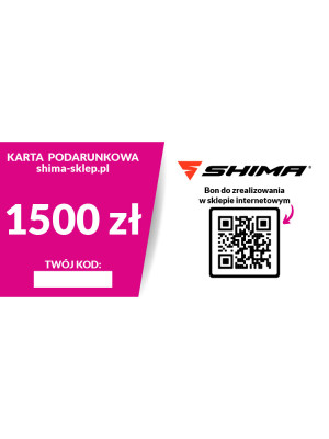 Karta podarunkowa o wartości 1500,- PLN