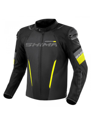 Kurtka motocyklowa tekstylna Shima Solid 2.0 czarno-fluo + Gratisy