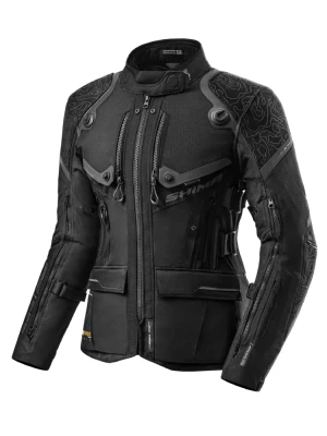 Kurtka motocyklowa damska tekstylna Shima Tracker czarna + Gratisy