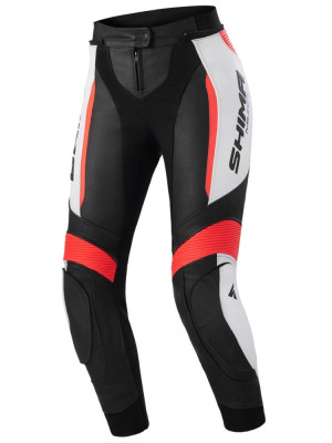 Spodnie motocyklowe damskie Shima Miura 2.0 czerwone-fluo + Gratisy