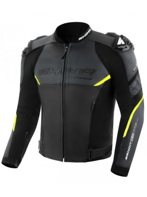 Kurtka motocyklowa skórzana Shima Bandit 2.0 czarno-fluo + Gratisy