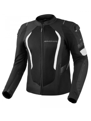 Kurtka motocyklowa tekstylna Shima Mesh Pro 2.0 czarno-biała + Gratisy