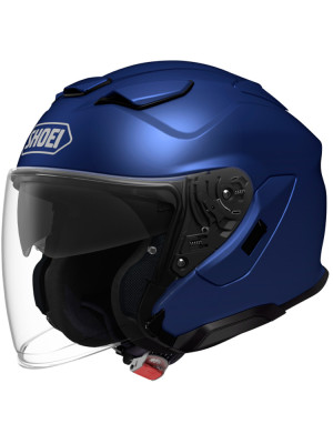 Kask otwarty Shoei J-Cruise 3 metaliczny niebieski, matowy + Gratisy
